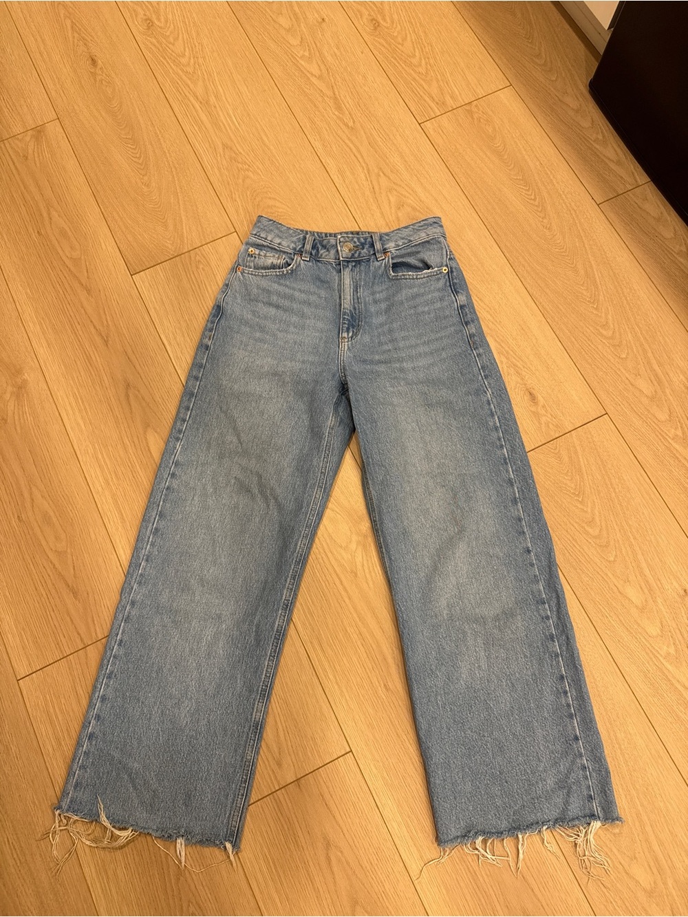 GARAGE High-Rise Street Wide Leg Jean - Size 01